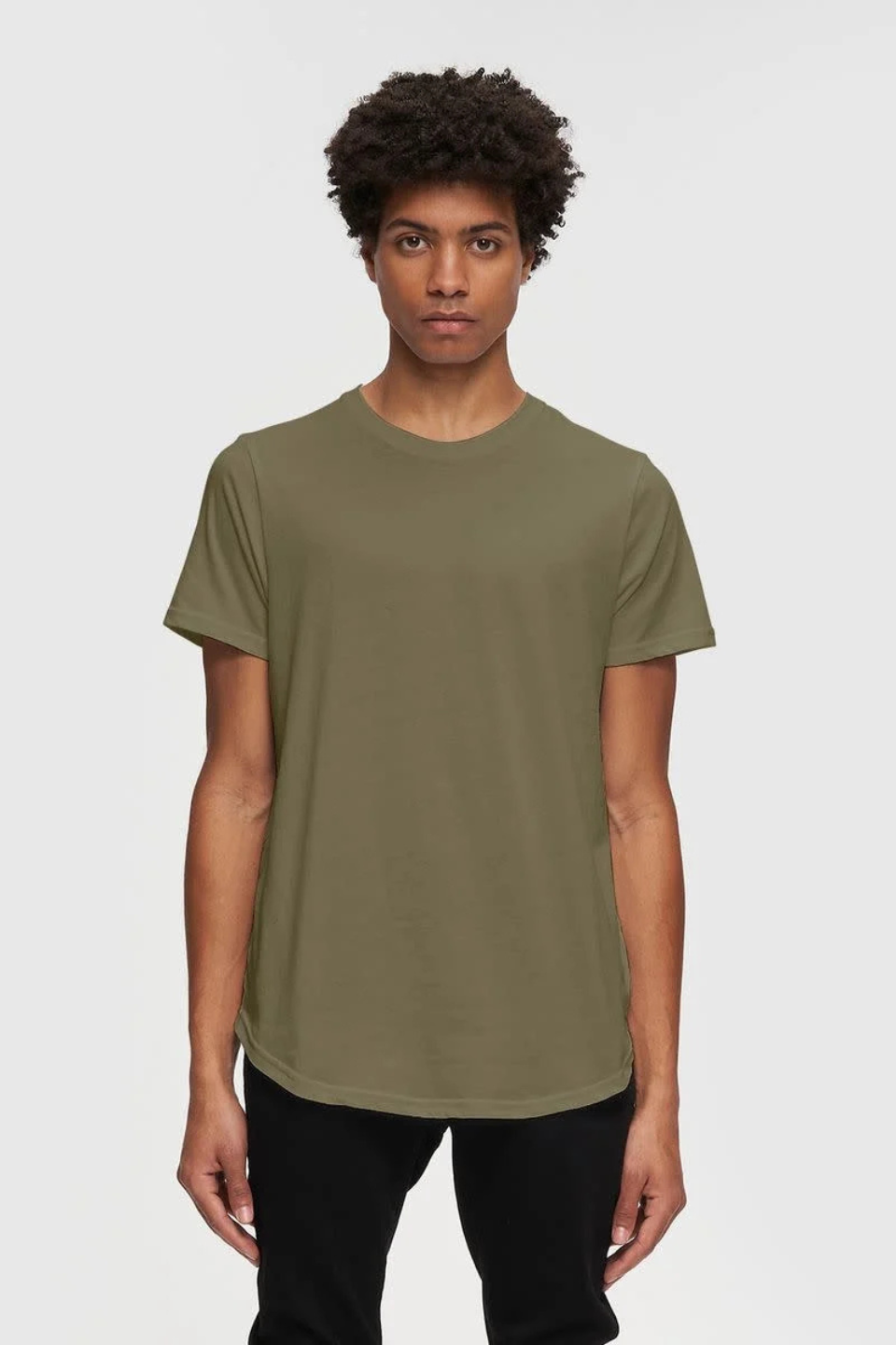Eazy Scoop Tee in Martini Olive