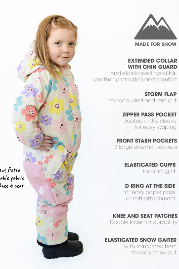 Snowrider One Piece Snowsuit - Happy Daisy