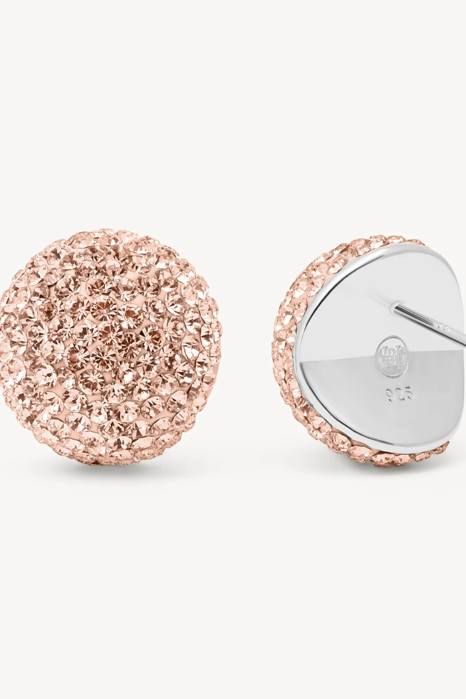 Icon Sparkle Stud Earrings in Rose Gold