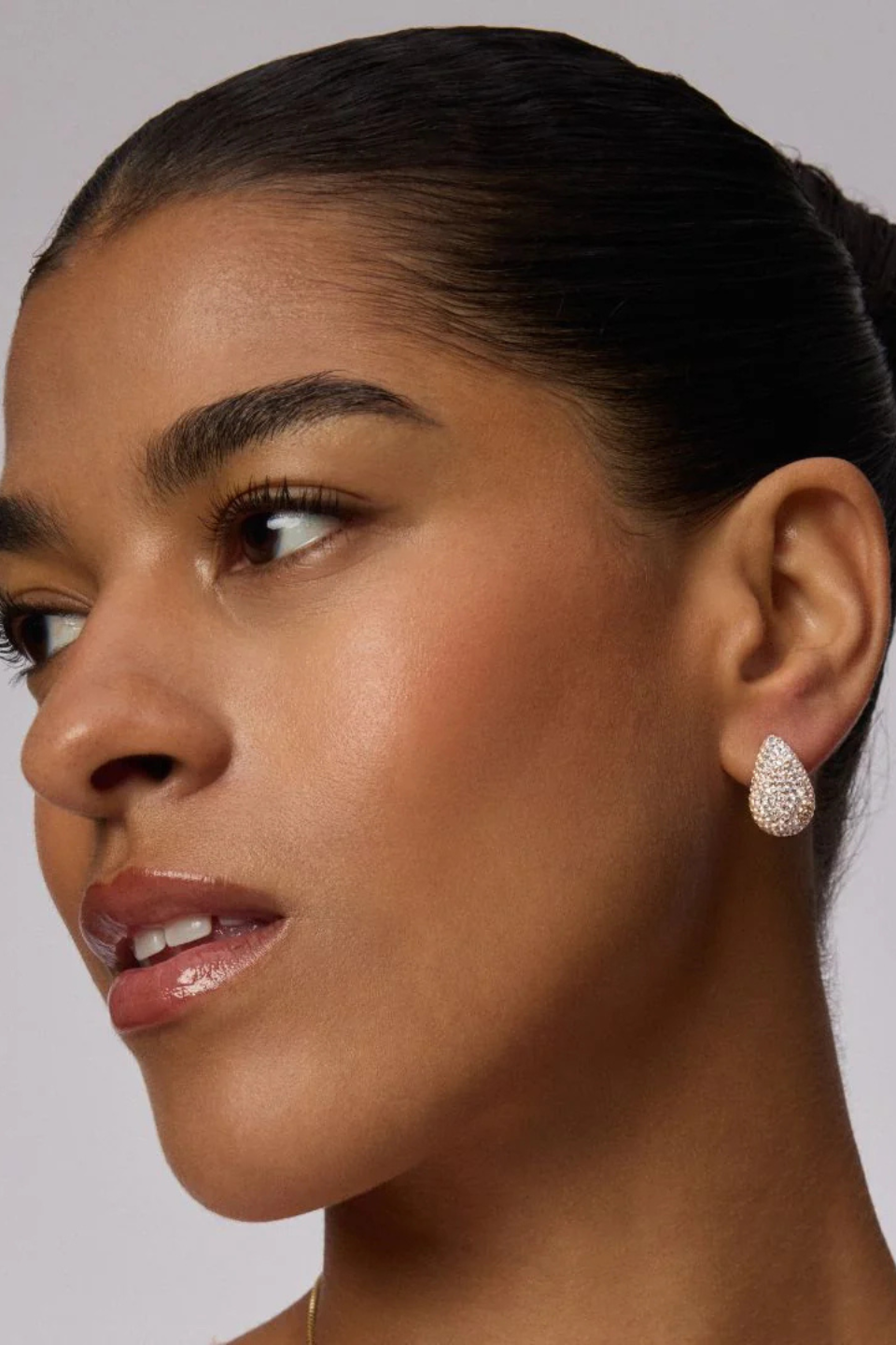 Champagne Mini Dream Puff™ Sparkle Stud Earrings