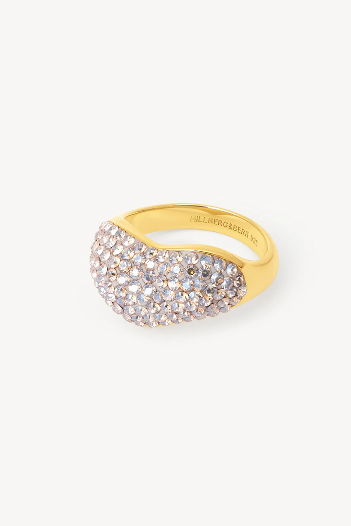 Champagne Sparkle Wave Ring