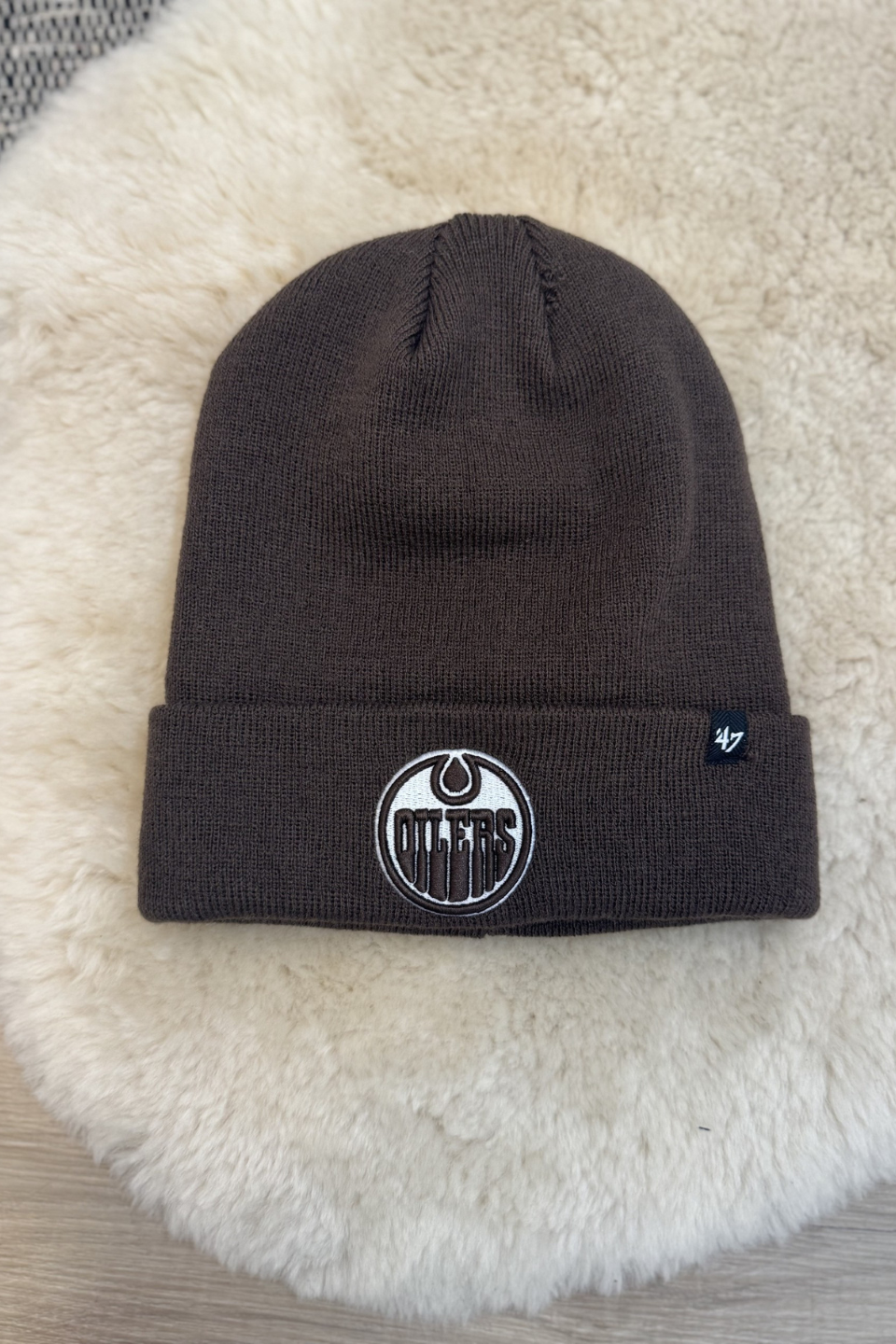 '47 NHL Edmonton Raised Cuffed Knit Hat