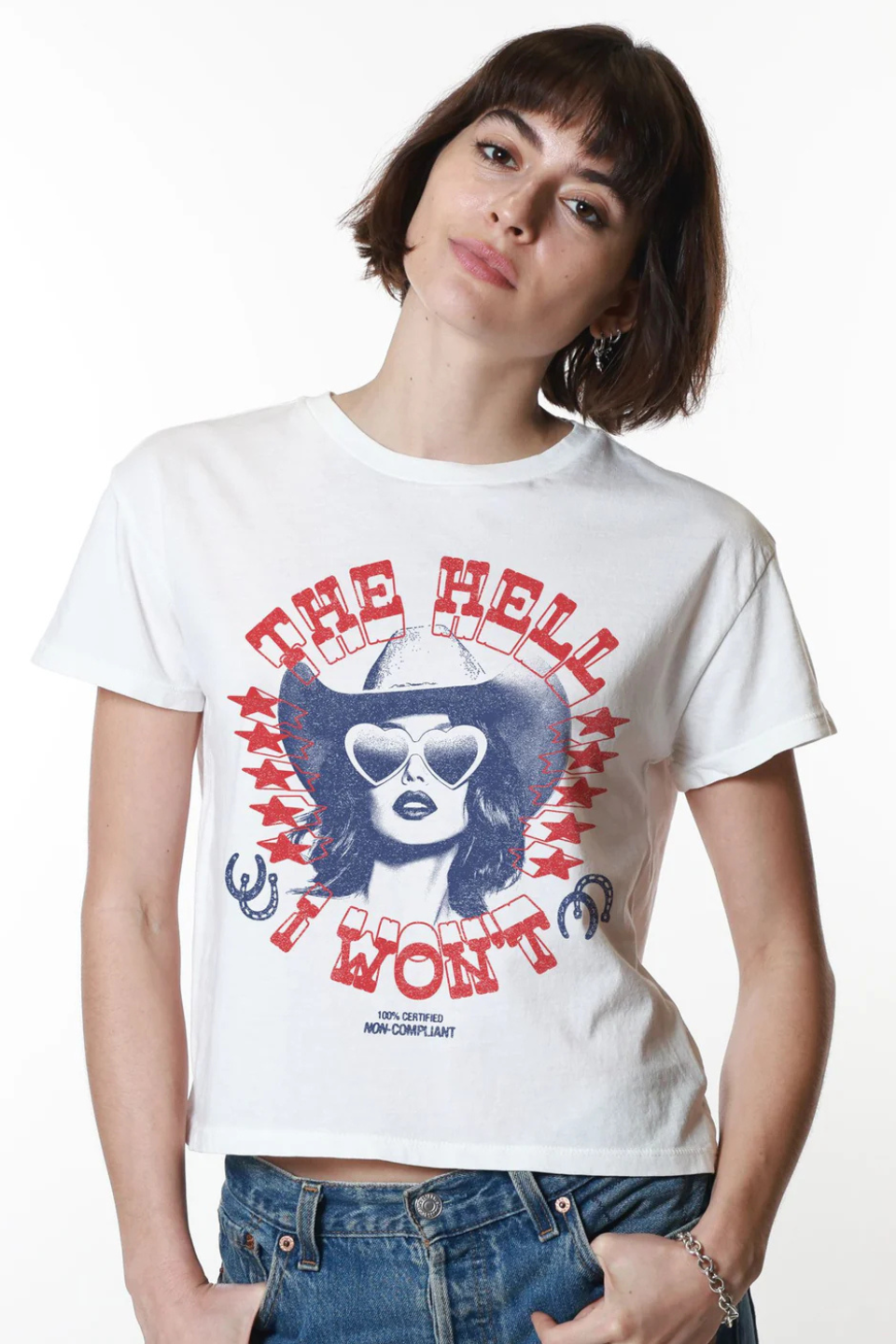 The Hell I Won't Vintage White Classic Tee