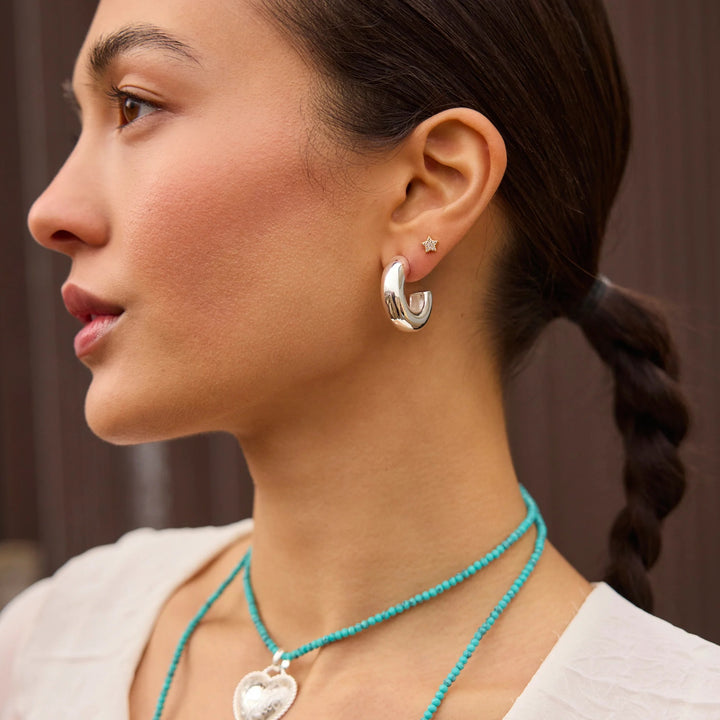 Chunky Statement Hoop Earrings