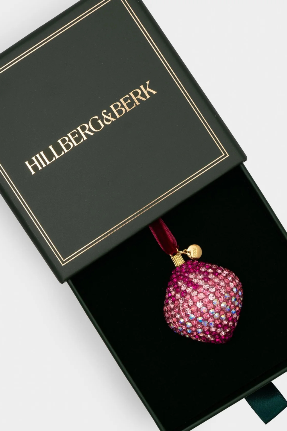 Holiday Lights Ornament in Fuchsia Fade