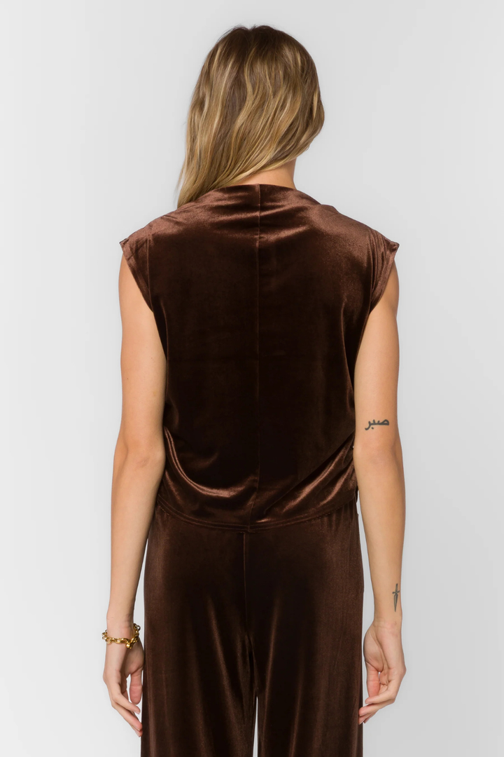 Lavali Velvet Brown Top
