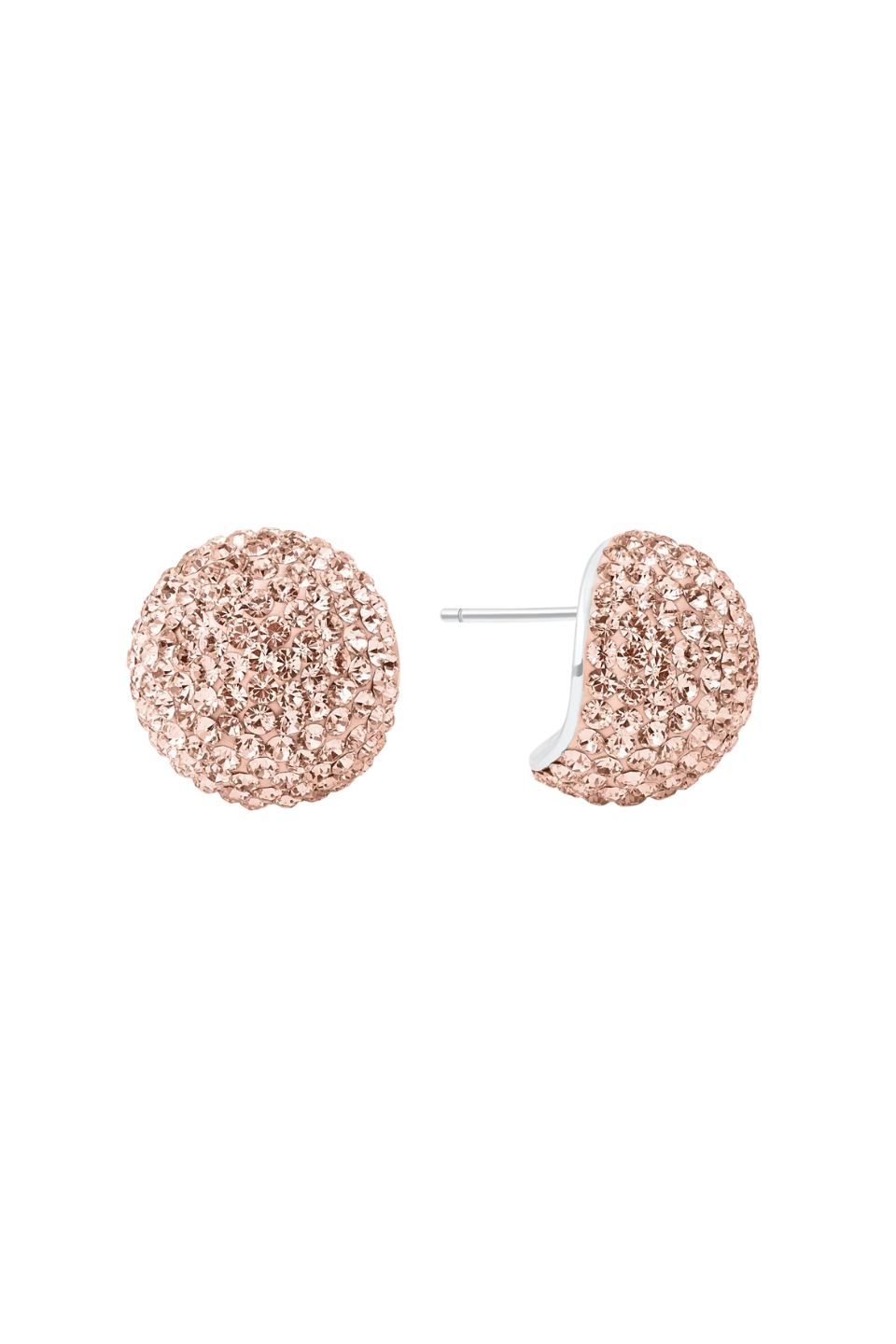 Icon Sparkle Stud Earrings in Rose Gold