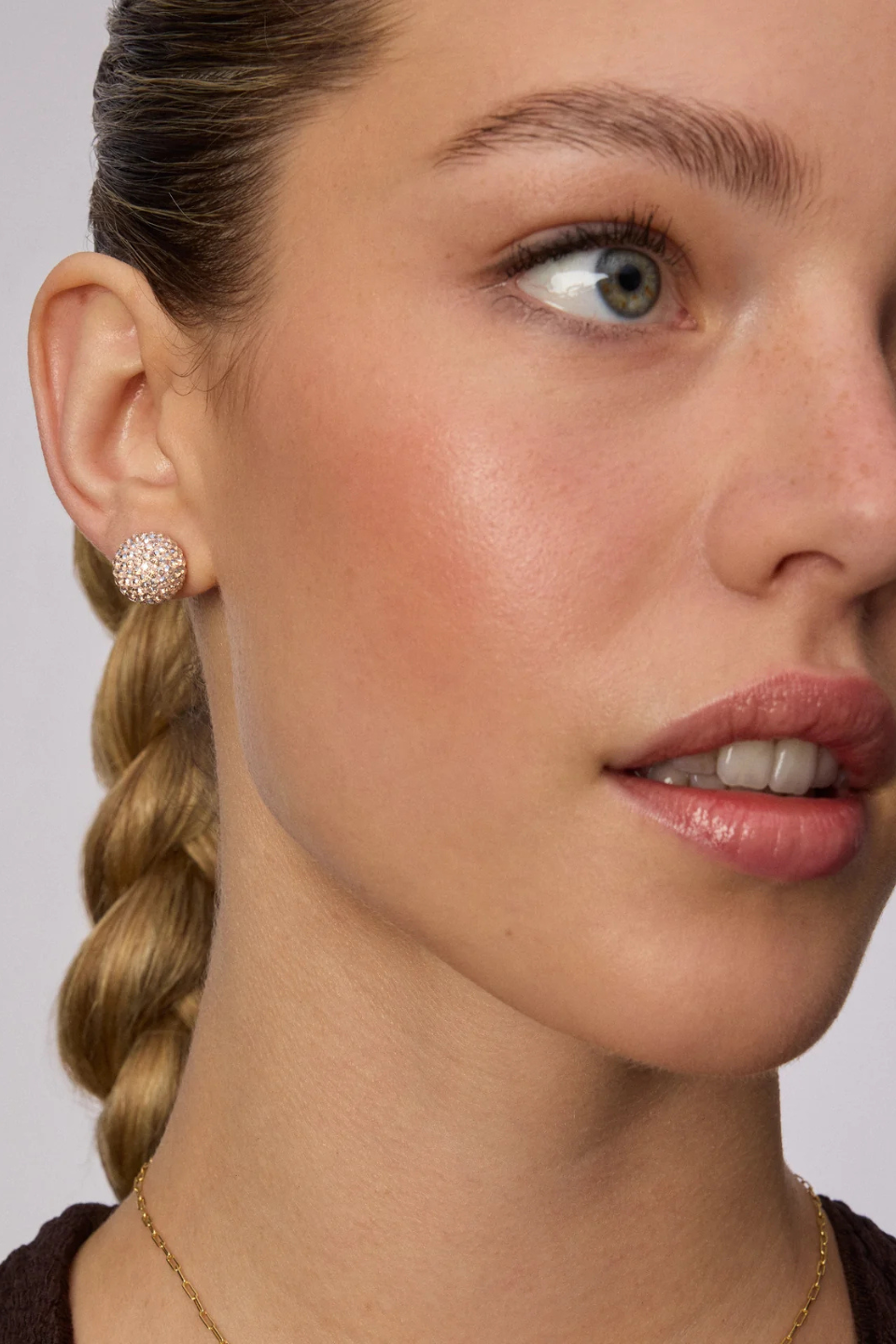 Champagne Sparkle Ball™ Large Stud Earrings