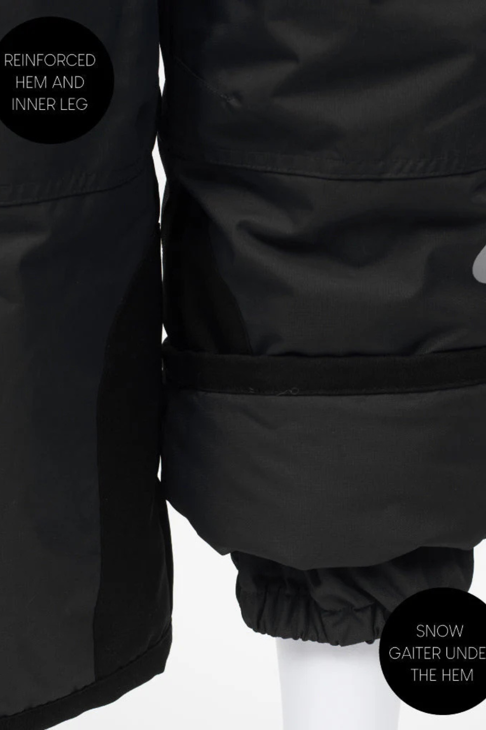 Snowrider Convertible Ski Overalls - Black