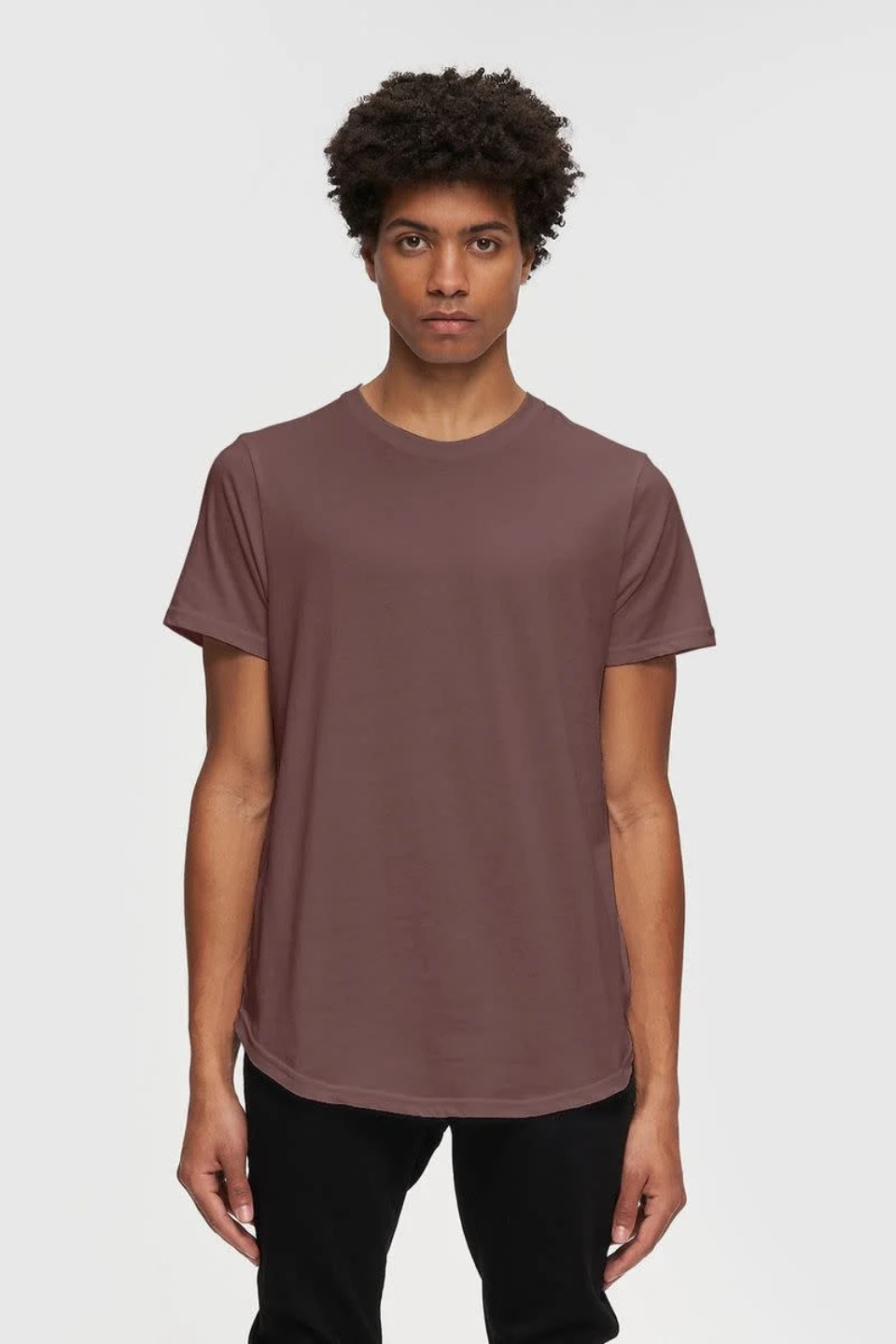Eazy Scoop Tee in Maroon