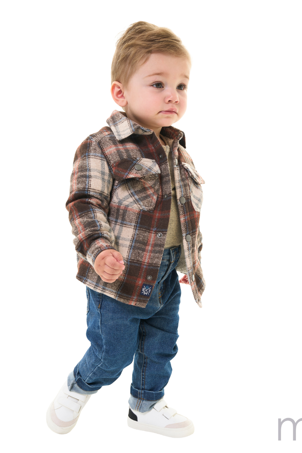 Ecru Plaid Shacket