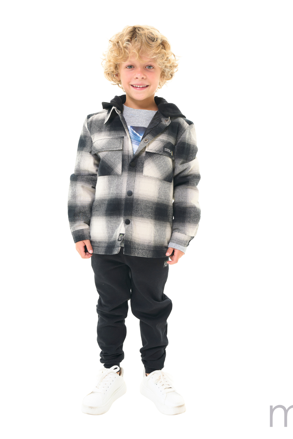 Black Hooded Shacket