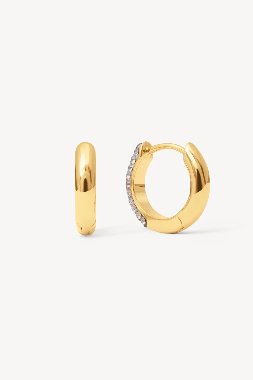 Champagne Always On Sparkle Hoop Earrings