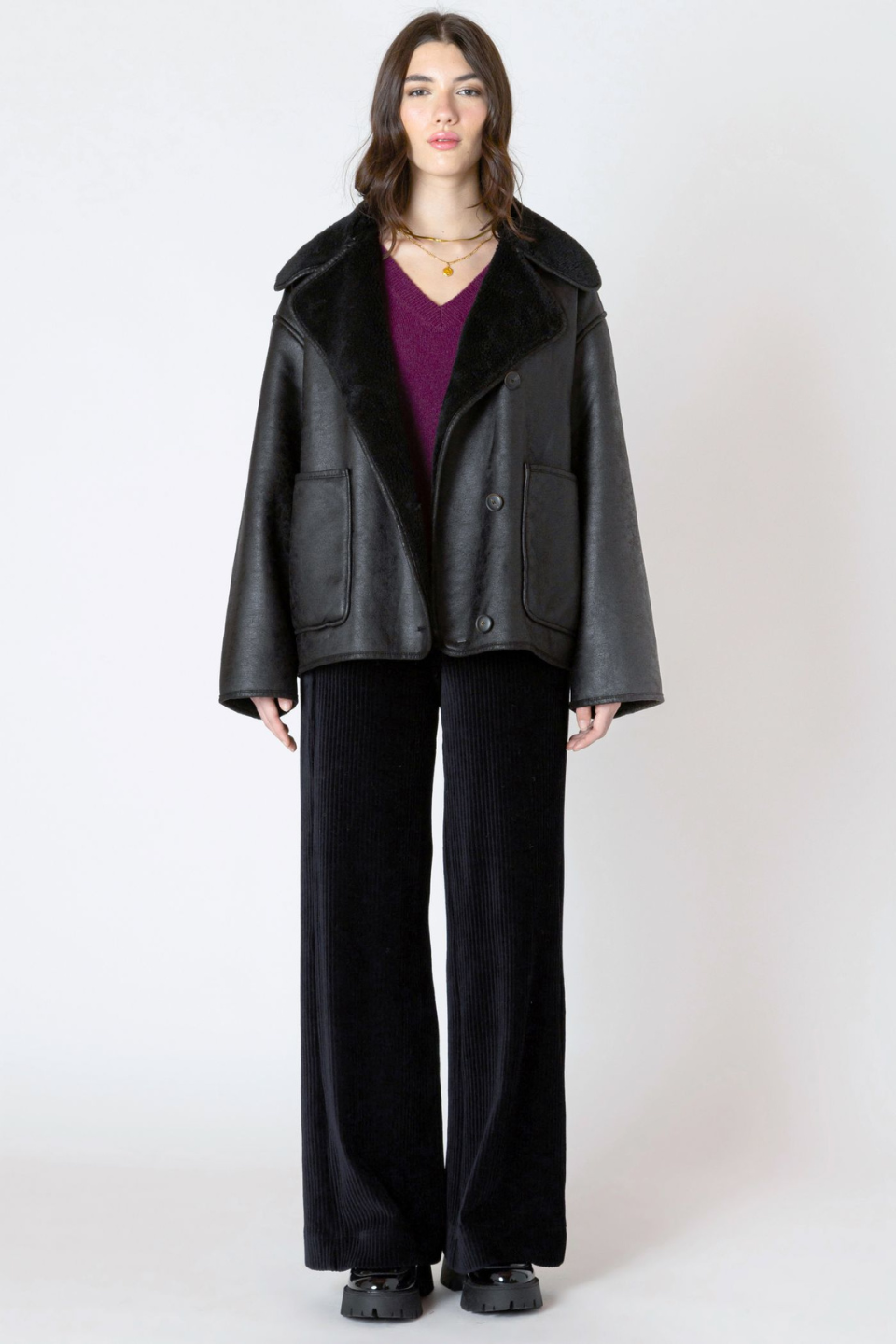 Ciara Double-Faced Sueded Jacket