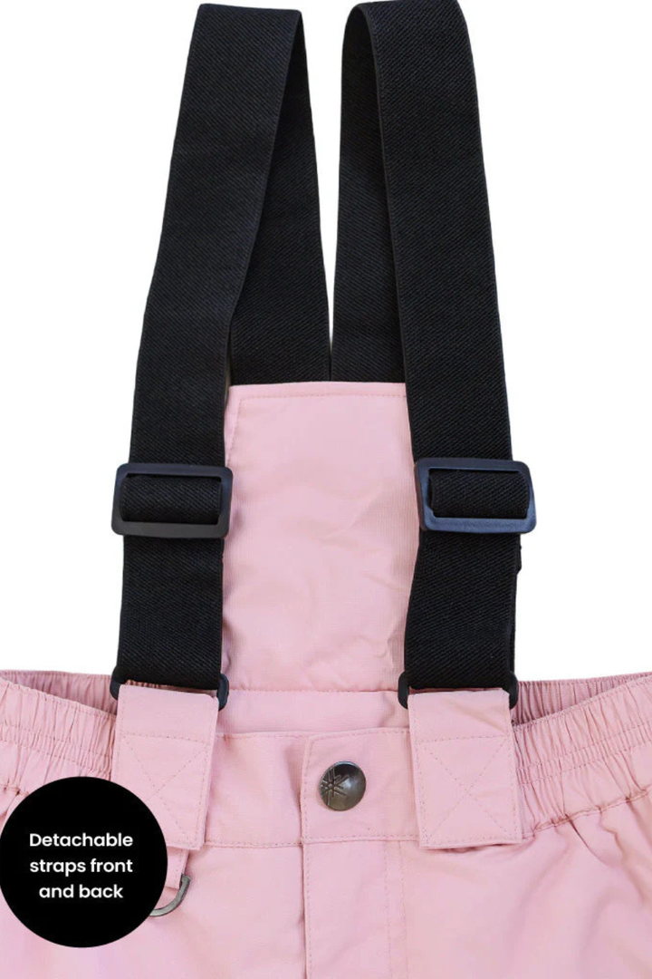 Snowrider Convertible Ski Overalls - Dusky Pink
