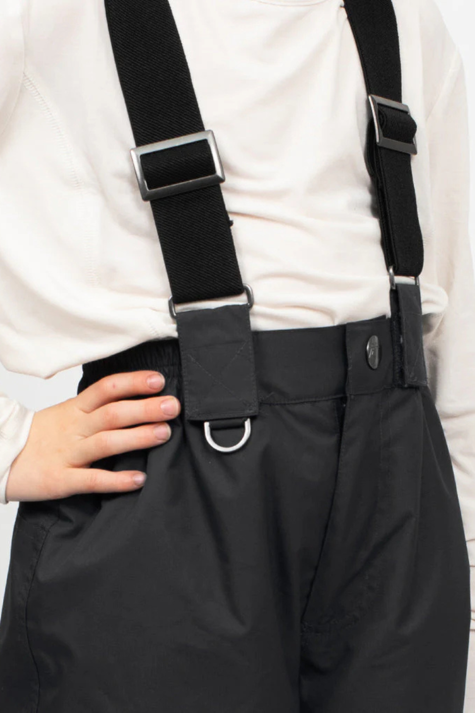 Snowrider Convertible Ski Overalls - Black