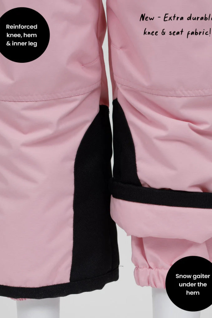 Snowrider Convertible Ski Overalls - Dusky Pink