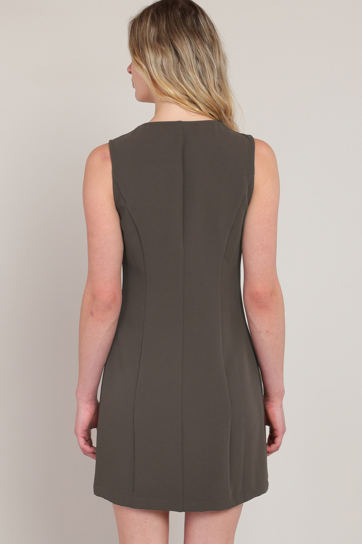 Dex Blaire Button-Up Mini Dress
