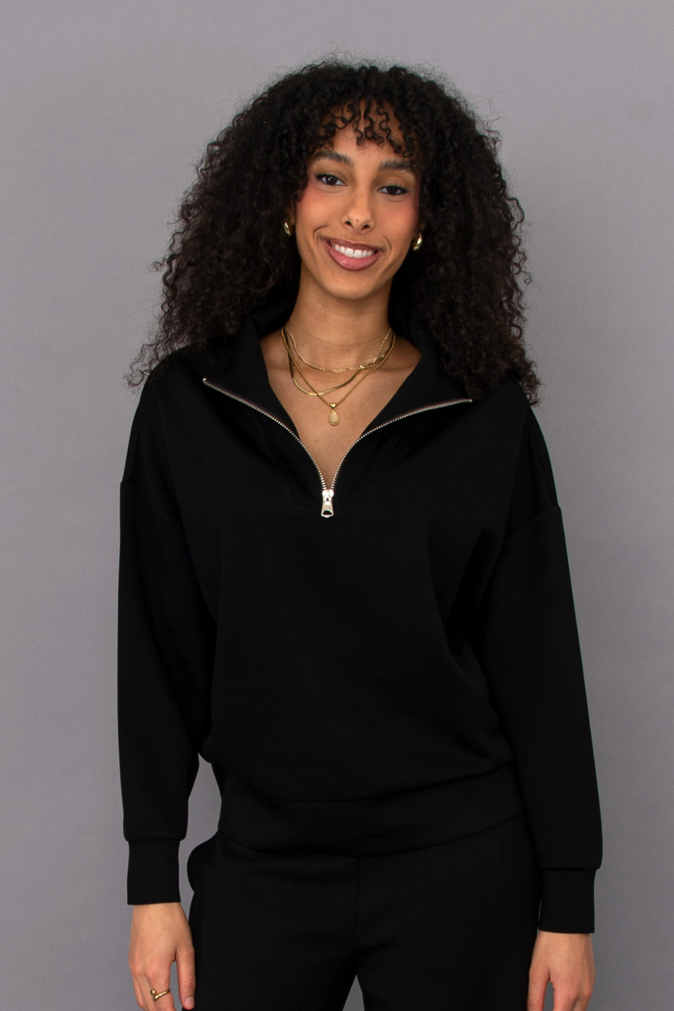 RD Style Seanni Soft Knit Half Zip Pullover