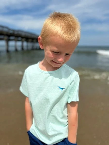 MARINE Blue Whale Embroidered Tee