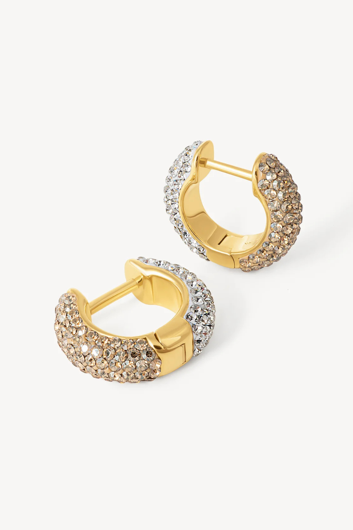 HILLBERG &amp; BERK Small Sparkle Reversible Hoop Earrings