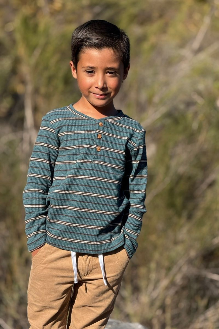 Me &amp; Henry Adam Ribbed Henley