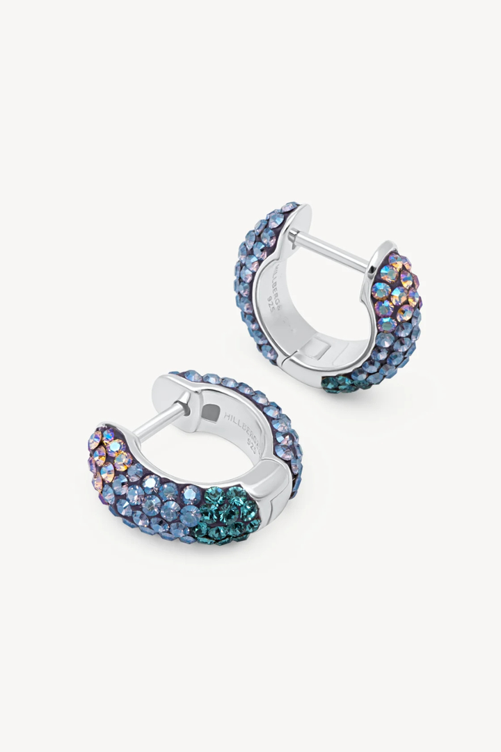 Empress and Northern Lights Sparkle Reversible Hoop Earrings