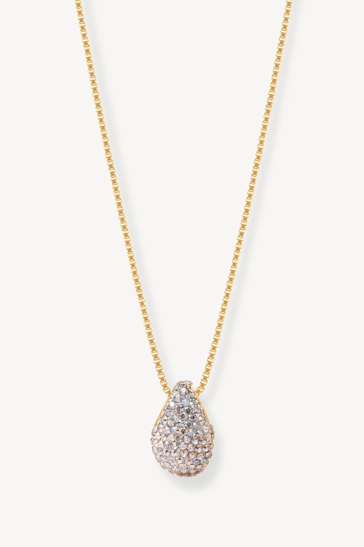 Champagne Sparkle Mini Drop Necklace
