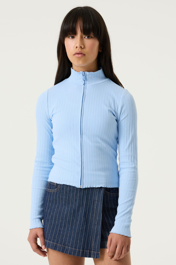 GARCIA Ribbed Full-Zip Cardigan