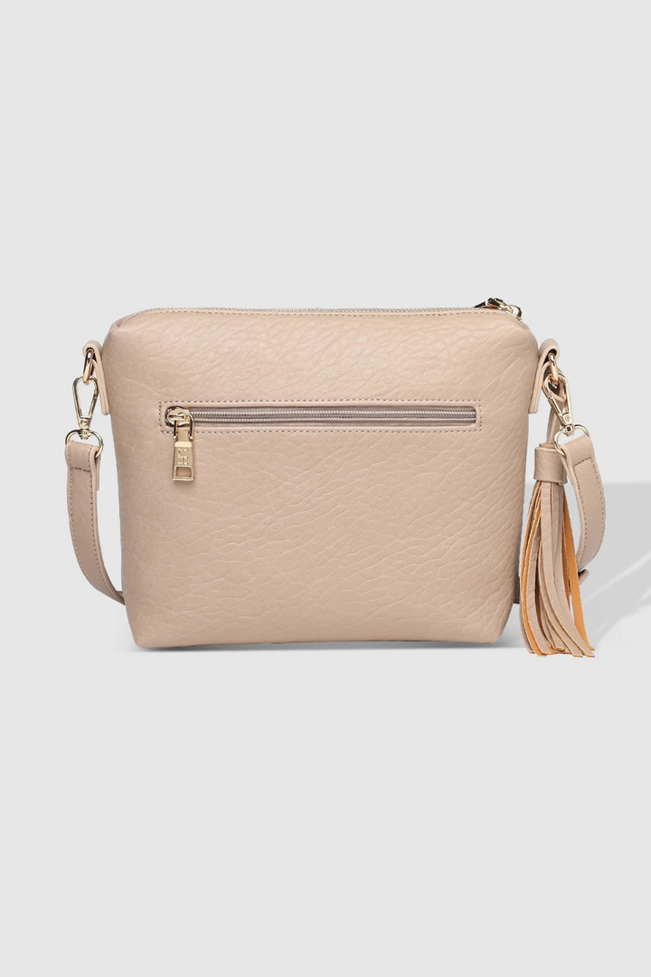 Kasey Textured Crossbody Bag in Putty