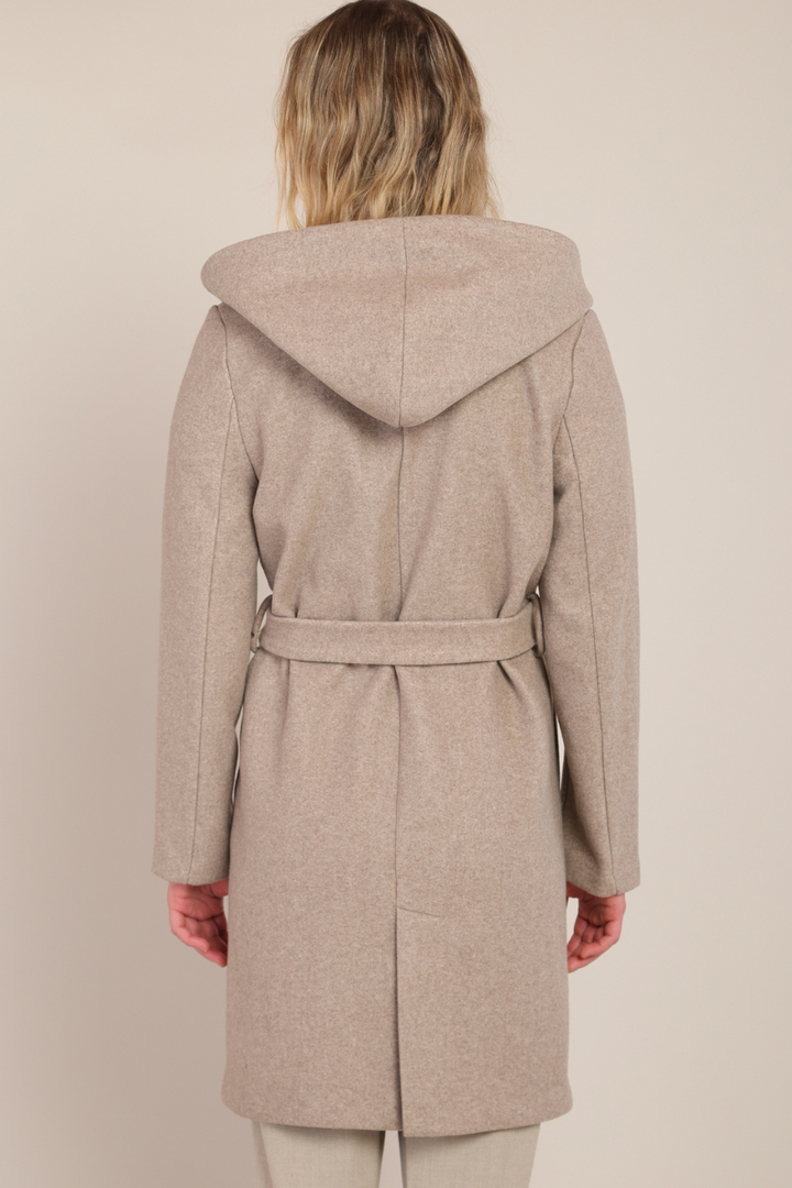 Room 34 Marley Belted Hooded Coat