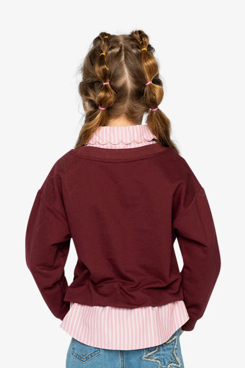 Deux Par Deux Fake Two Layer Sweater
