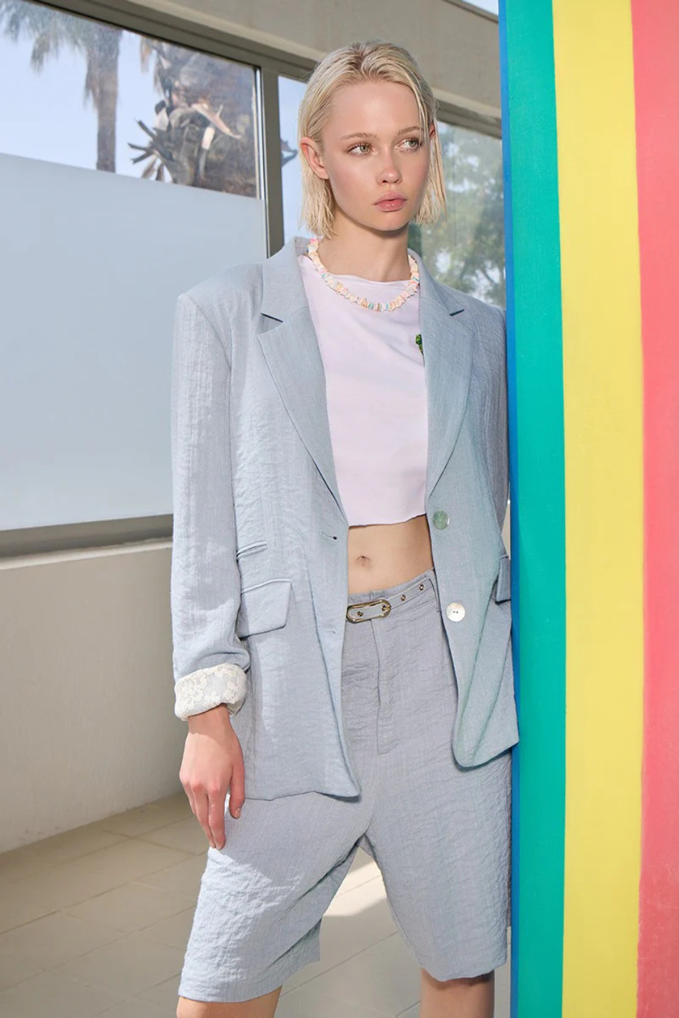 MOLLY BRACKEN Straight Blazer - Hot Peppers Clothing