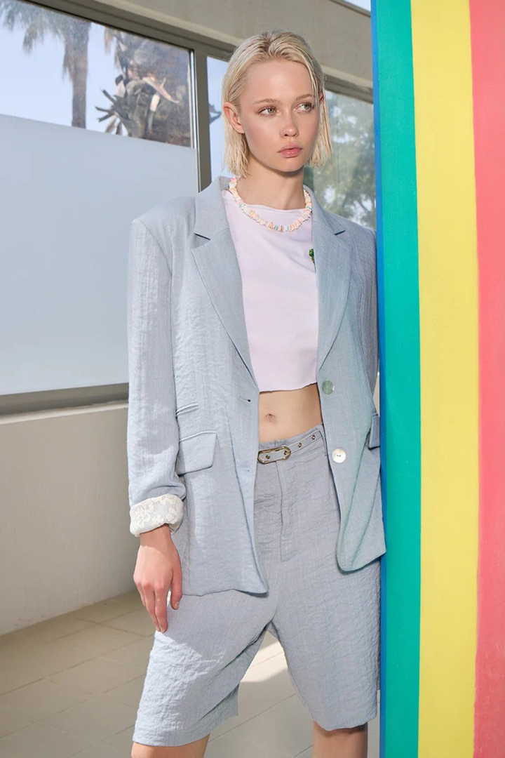 MOLLY BRACKEN Straight Blazer - Hot Peppers Clothing
