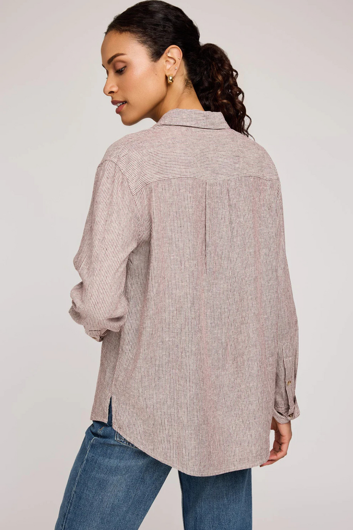 Arabella Striped Button Down Shirt