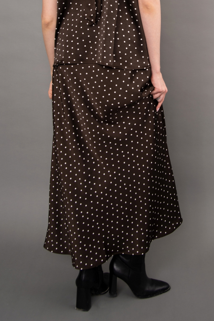 RD Style Alicent Printed Satin A-Line Maxi Skirt