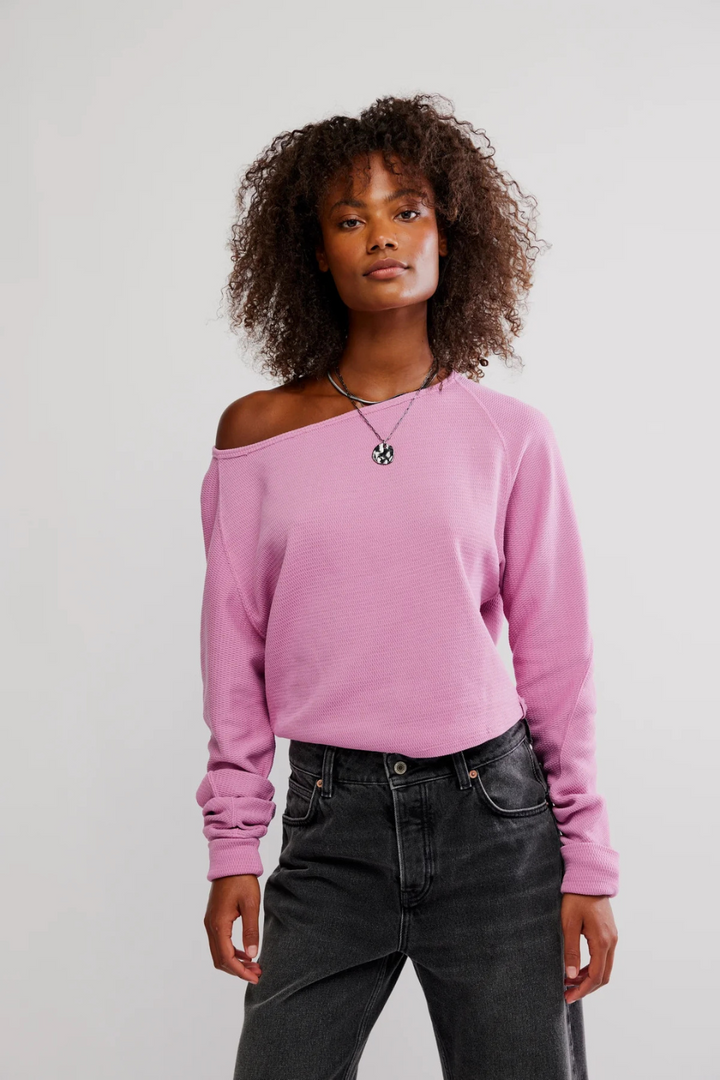 Jess Long Sleeve in Orchid Combo