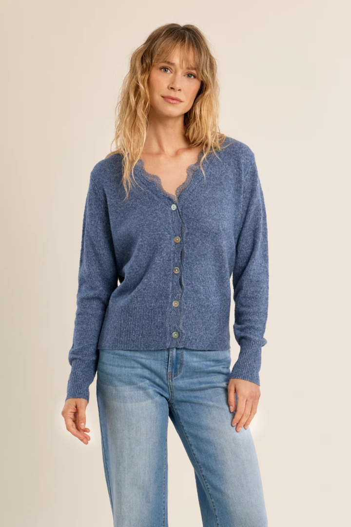 Molly Bracken Lace Scalloped Cardigan