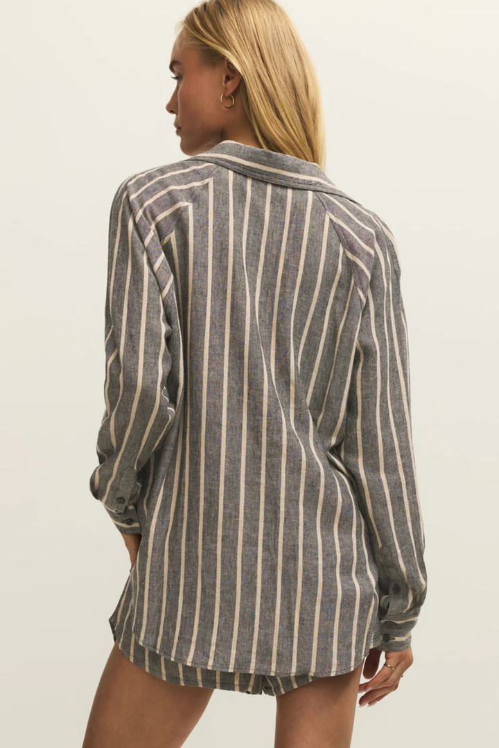 Perfect Linen Striped Top