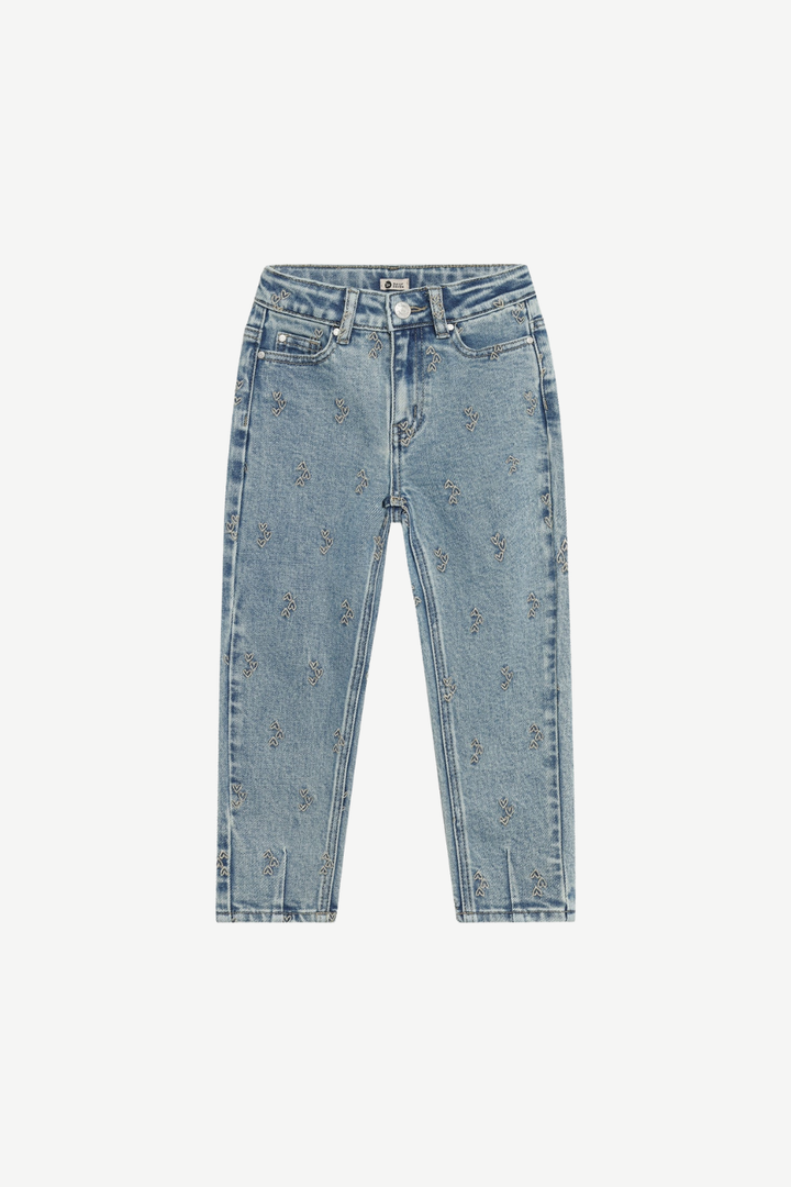 Daily Seven Jeans Mom Fit Embroidery - Used Medium Denim