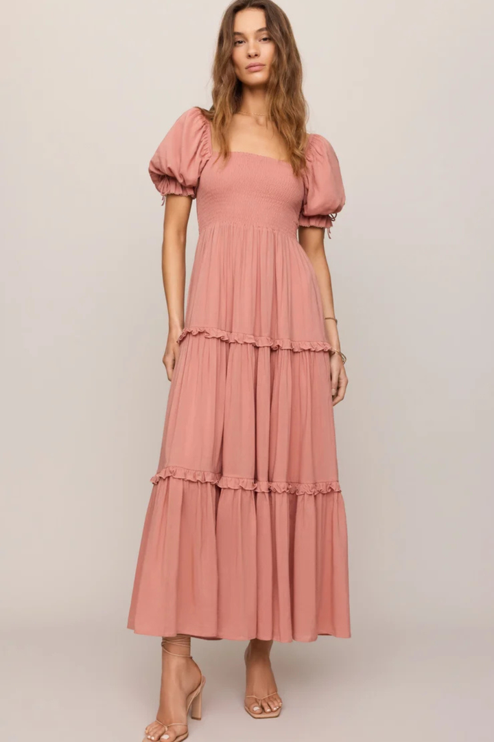 Z Supply Eliora Smocked Maxi Dress