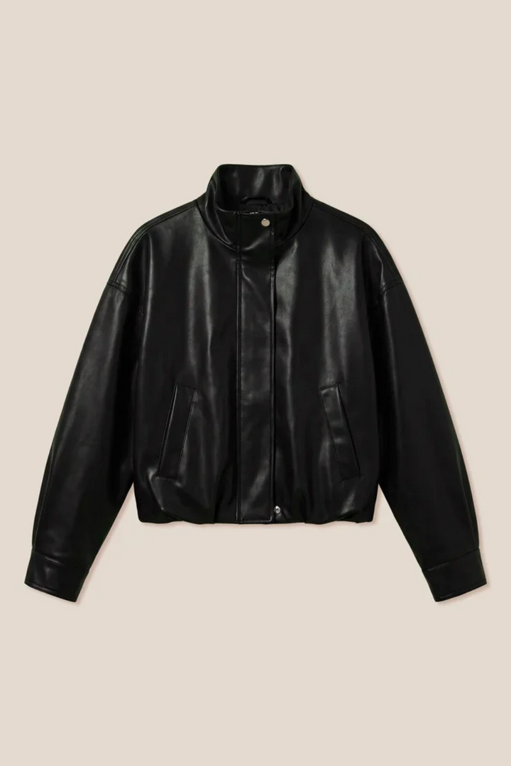 Z Supply Corin Faux Leather Bubble Jacket