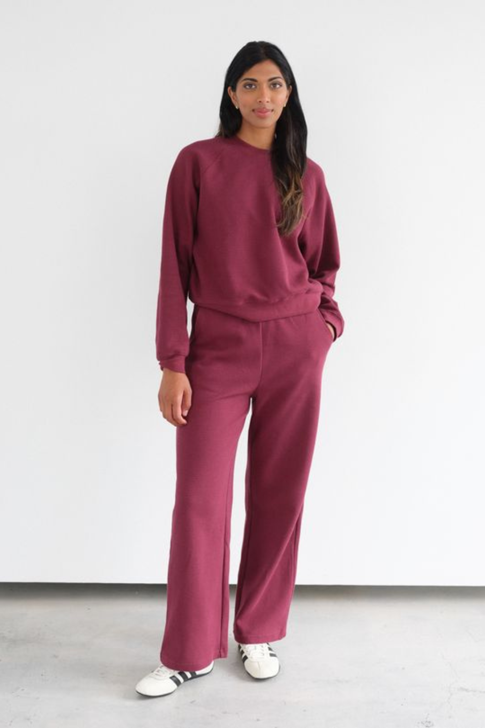 Waffle Wide Leg Pant