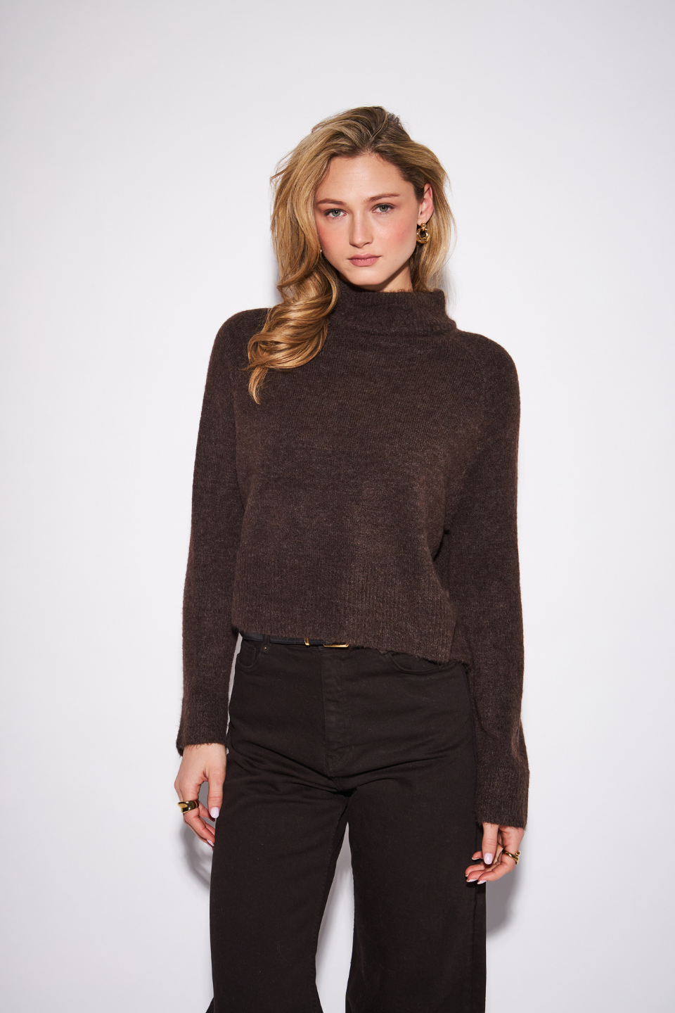 John + Jenn Oliver Mock Neck Sweater