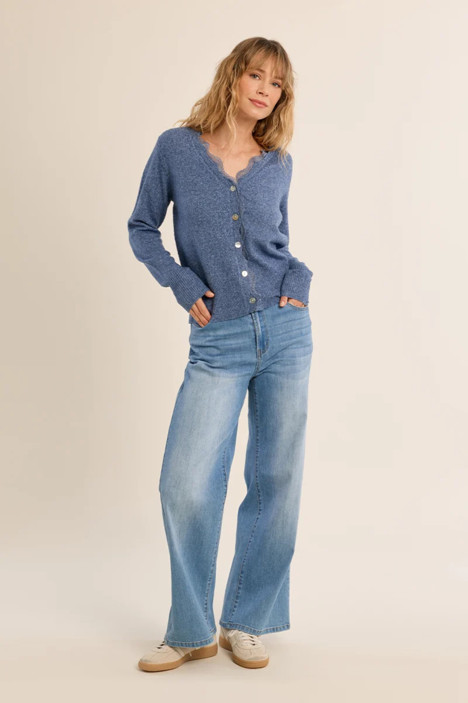 Molly Bracken Lace Scalloped Cardigan