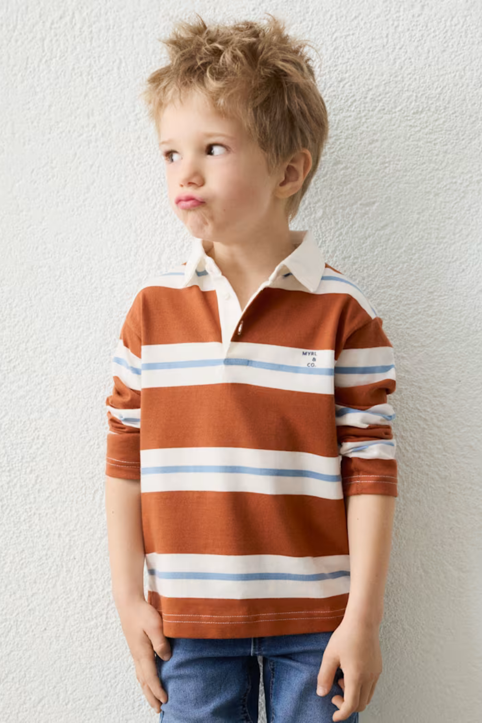Mayoral Boy Striped Polo