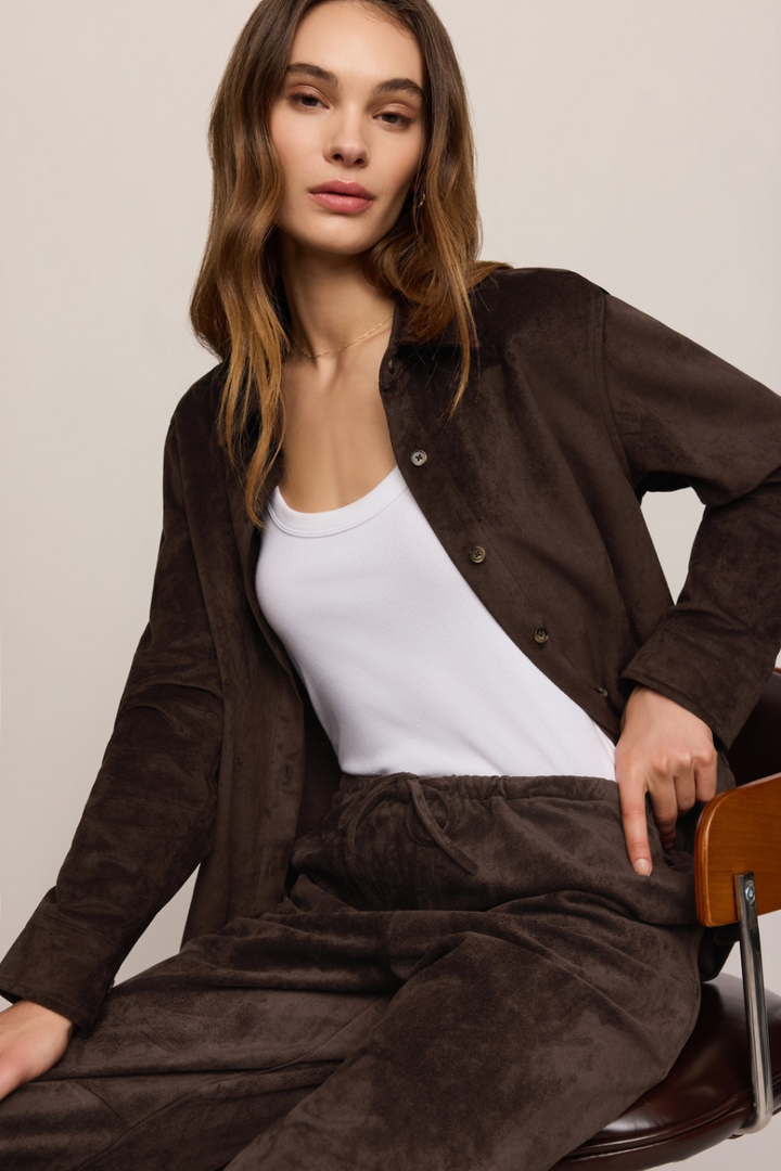 Z Supply Maren Suede Shirt