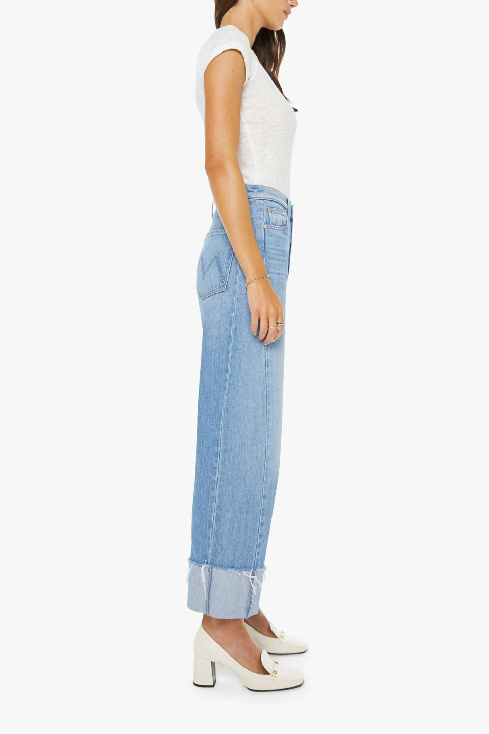 MOTHER The Half-Pipe Ankle Cuff Fray - Hot Peppers Clothing