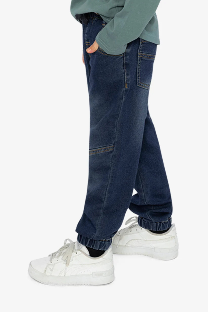 Deux Par Deux French Terry Denim Jogger Pants