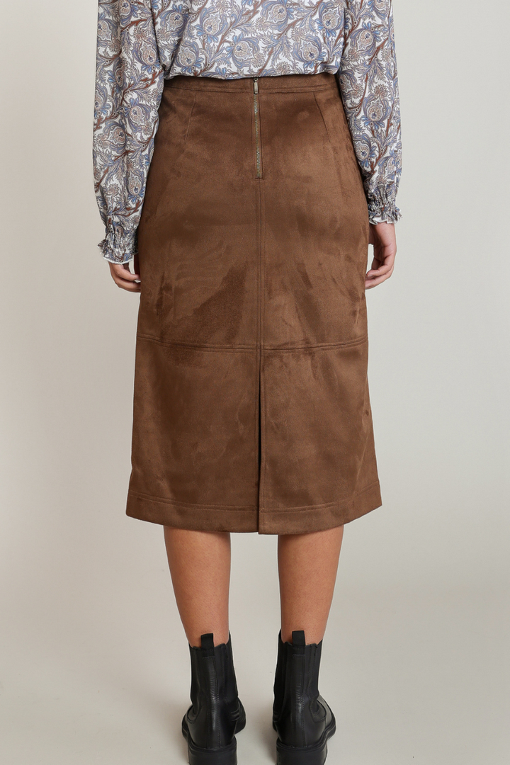 Dex Addie Suede Midi Skirt